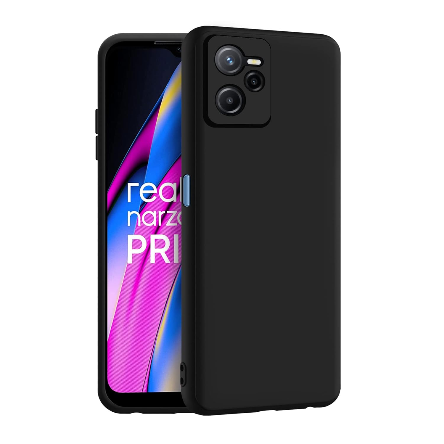 1 For Realme Narzo 50A Prime Back Cover iBlack New - Image 1
