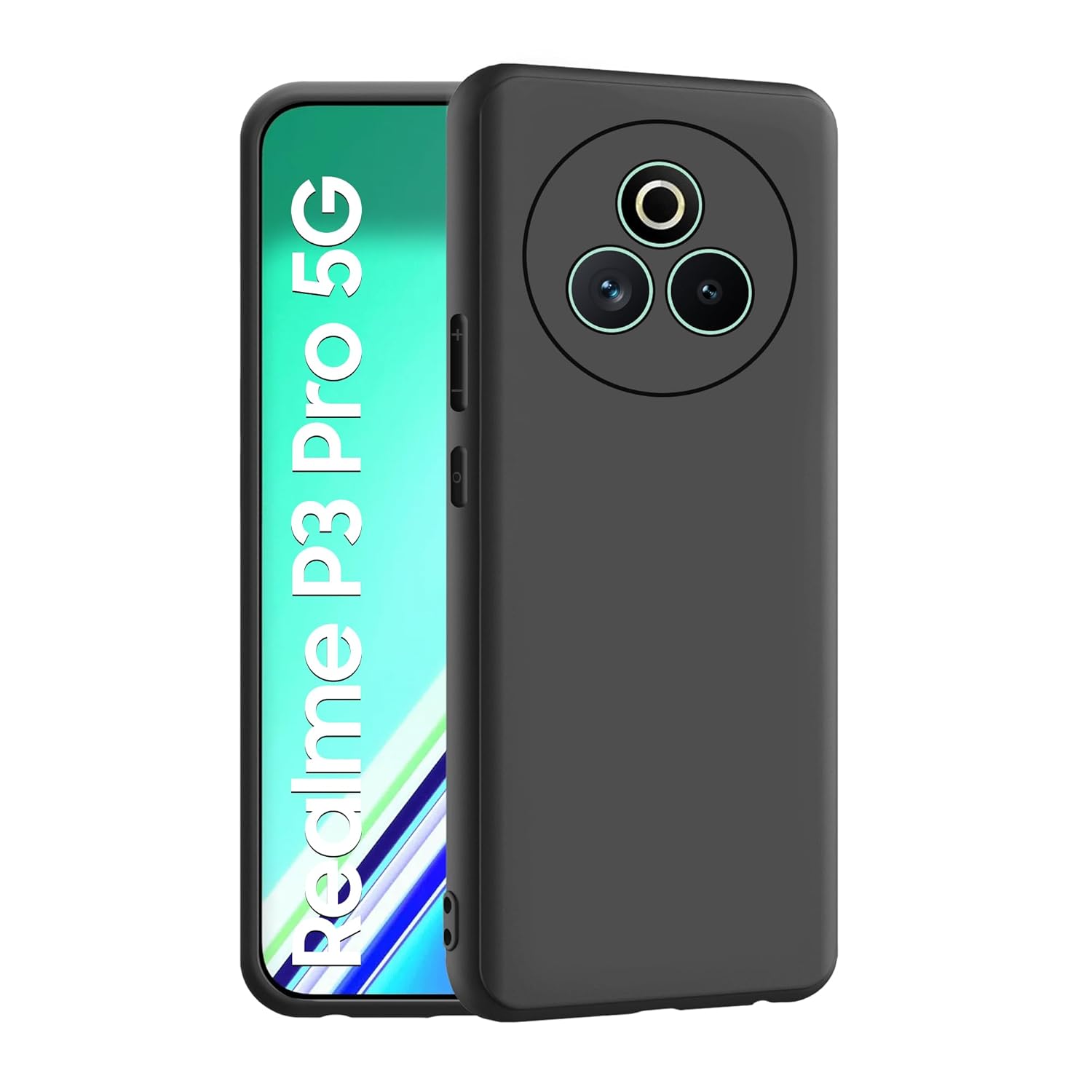 1 For Realme P3 Pro Back Cover iBlack New - Image 1