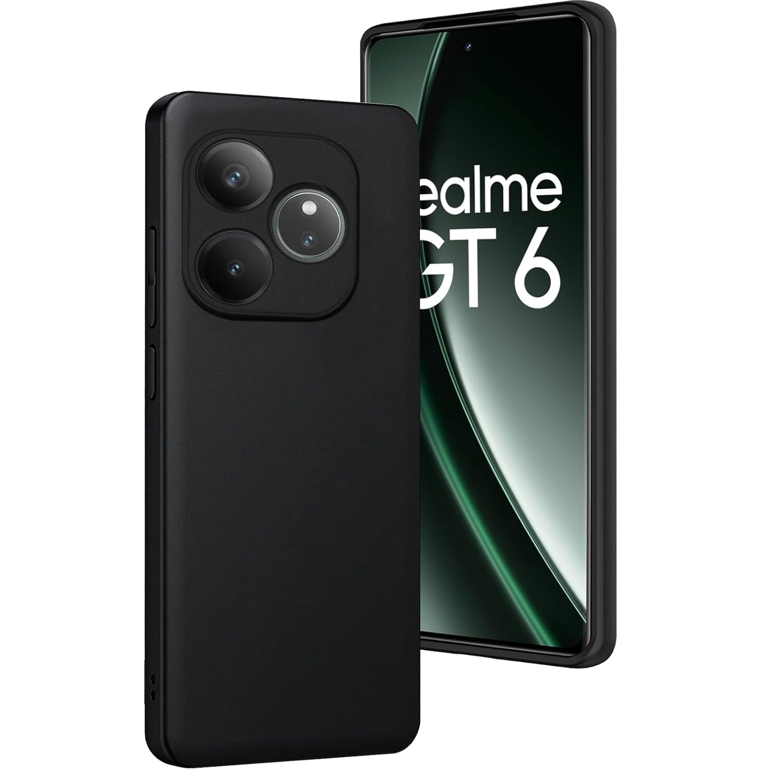 1 For Realme Gt 6T Back Cover iBlack New - Image 1