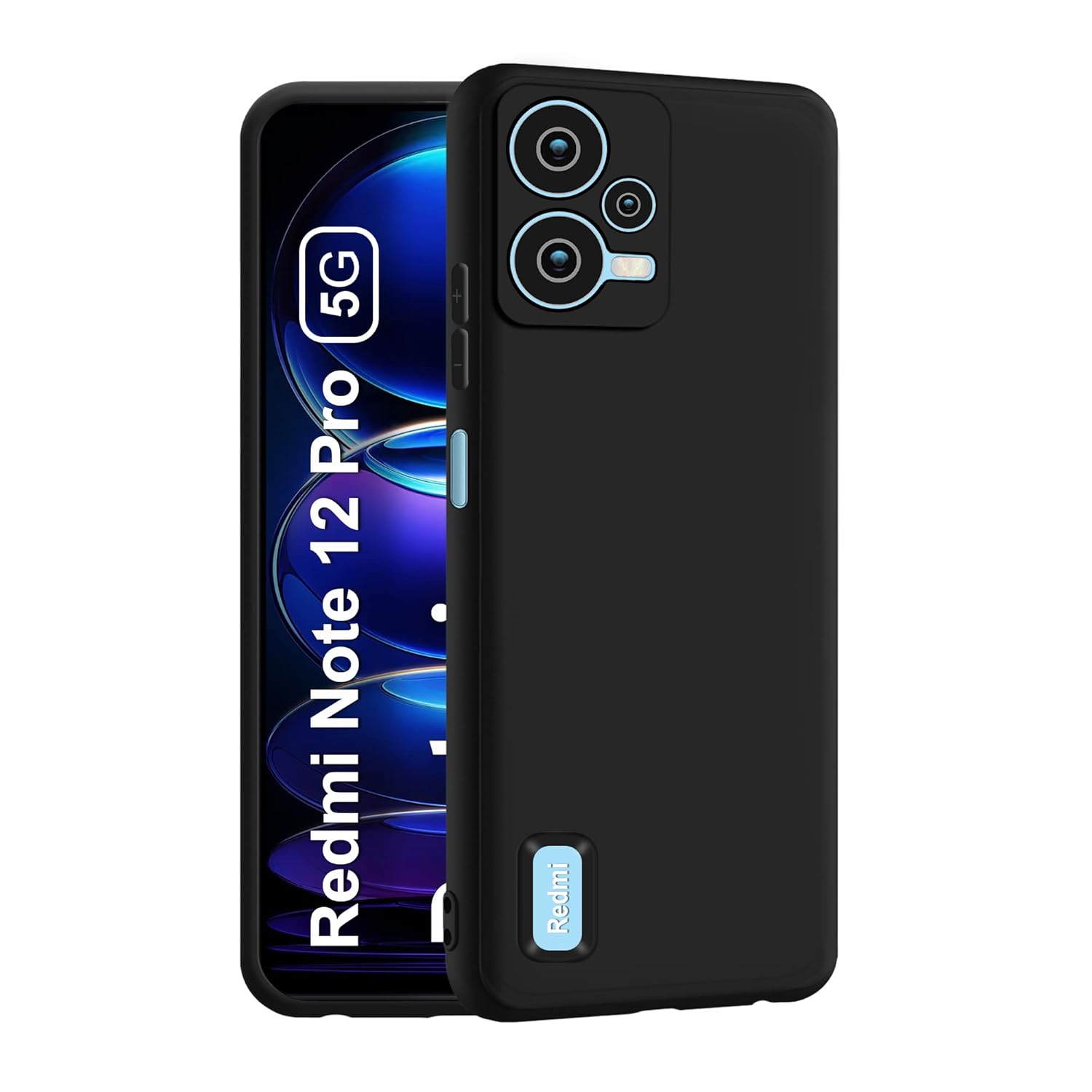 1 For Xiaomi Redmi Note 12 Pro Back Cover iBlack New - Image 1